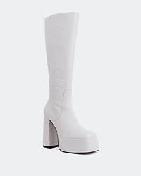 Parloir White Leather