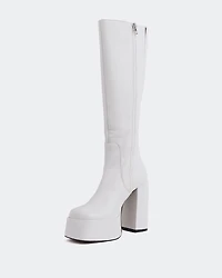 Parloir White Leather