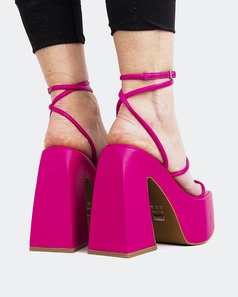 Pasaji Fuchsia Leather