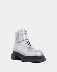Peline Silver Leather