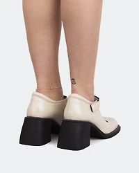 Queensway Off White Leather