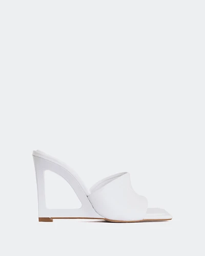 Quini White Leather