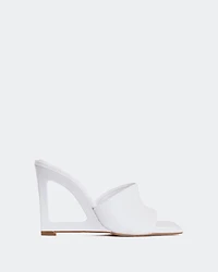 Quini White Leather