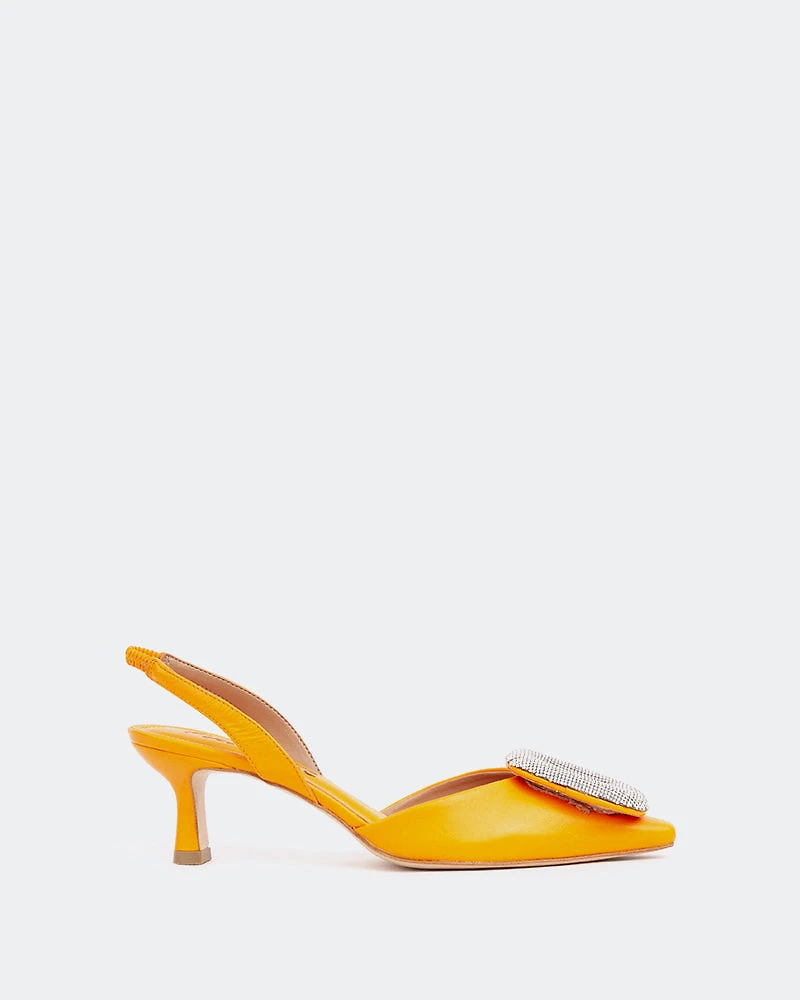 Reale, Orange Leather/Cuir