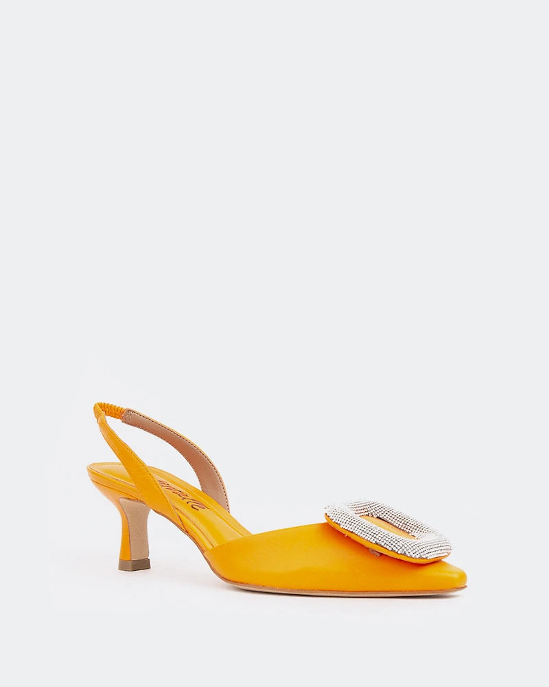 Reale, Orange Leather/Cuir