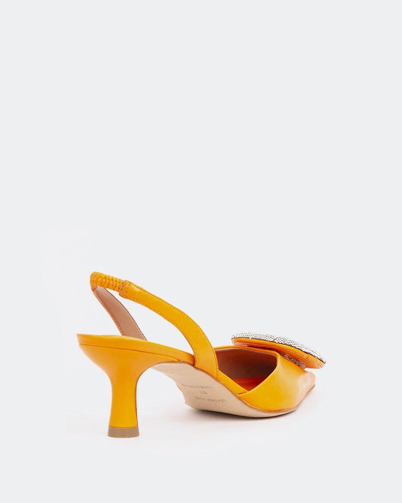Reale, Orange Leather/Cuir