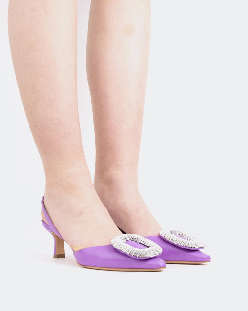 Reale, Purple Leather/Cuir Violet