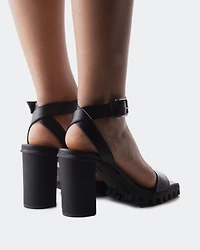 Revika Black Leather