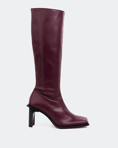 Rivet Burgundy Leather