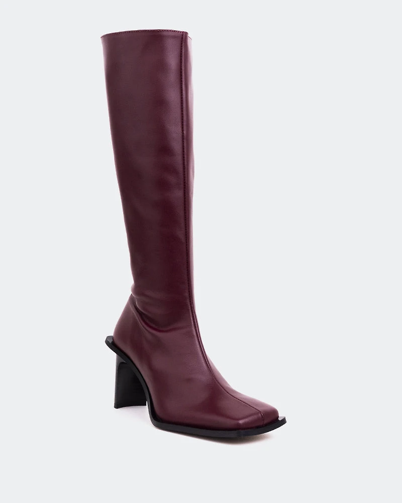 Rivet Burgundy Leather