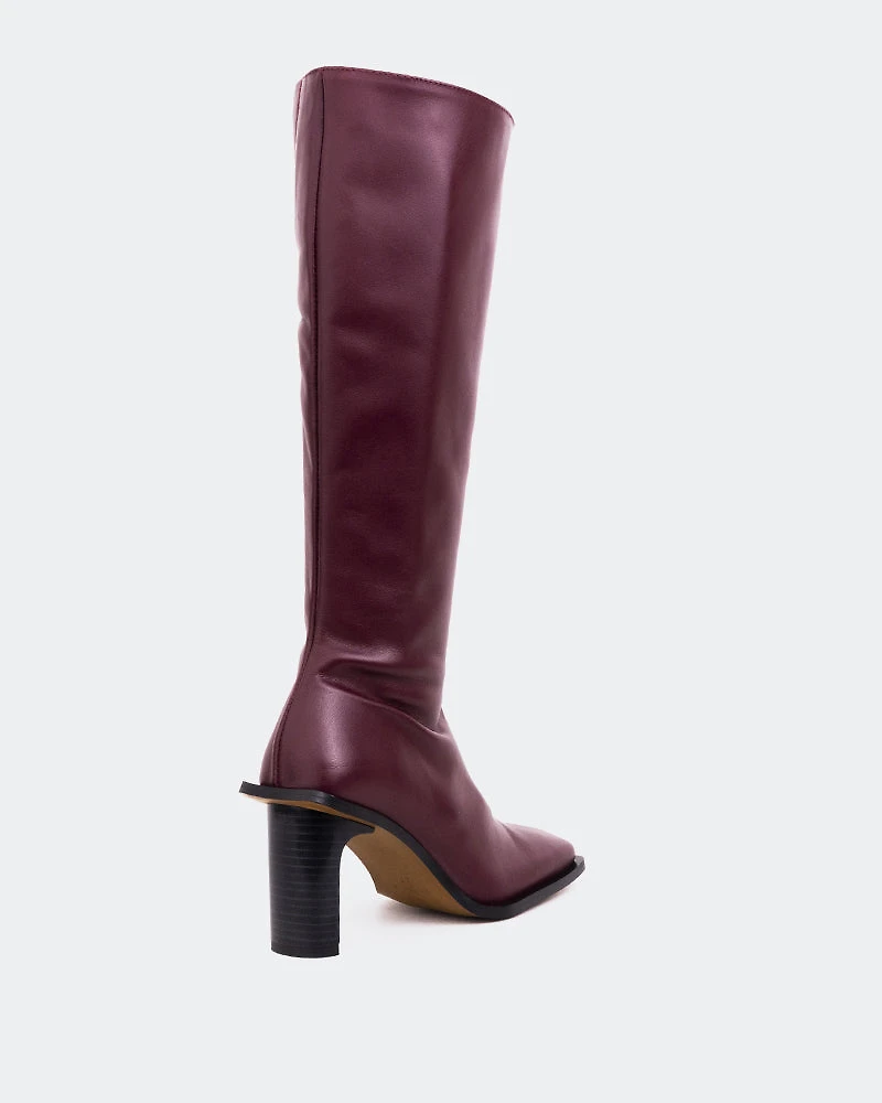 Rivet Burgundy Leather