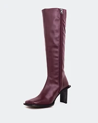 Rivet Burgundy Leather