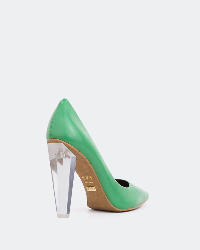 Roubi Green Leather