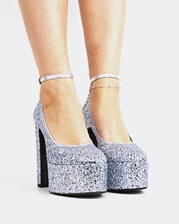 Runway Silver Glitter