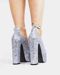 Runway Silver Glitter