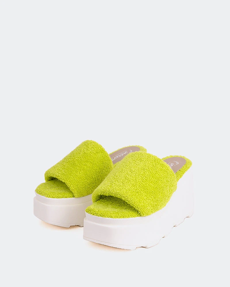 Skittles Lime Faux Fur