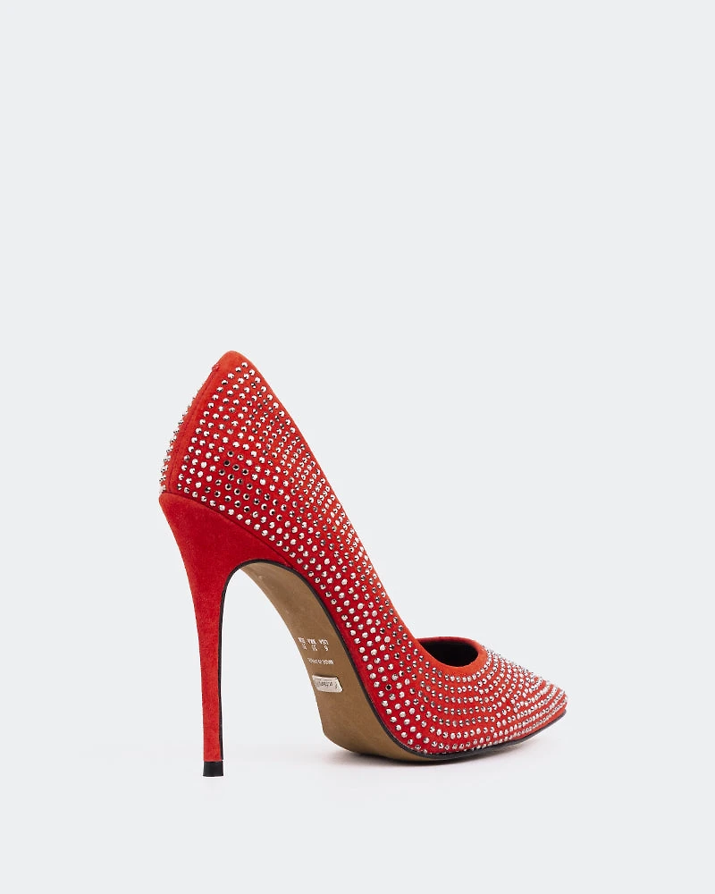 Trisha Red Suede