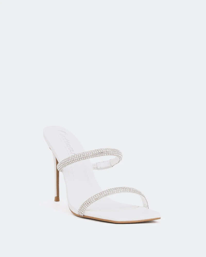 Tinsley, White Leather/Cuir Blanc
