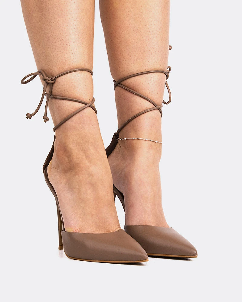 Tracy, Moca Leather/Cuir Moka