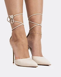 Tracy, Off White Leather/Cur Blanc Cassé