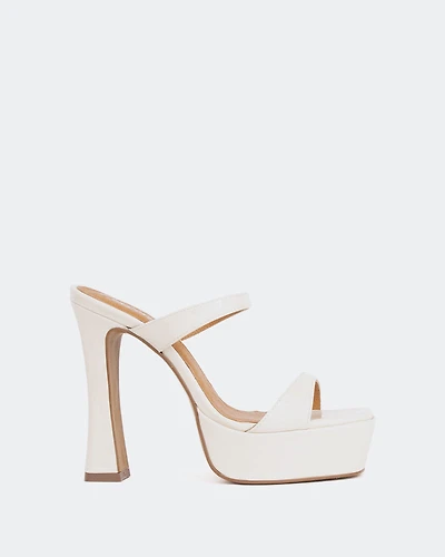 Vibes Off White Patent/Verni Blanc Cassé