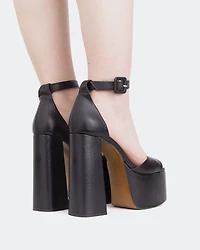 Walton Black Leather/Cuir Noir