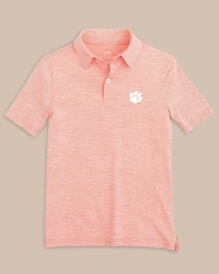 Clemson Tigers Boys Driver Spacedye Polo Shirt