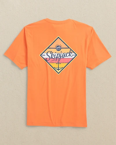 Anchor At Sunset Short Sleeve T-Shirt