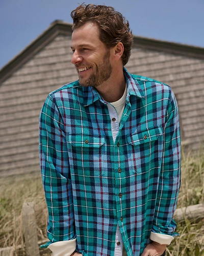 Beach Bluff Plaid Twill Shirt