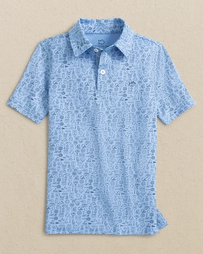 Boys Driver Finally Friday Printed Performance Polo