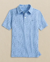 Boys Driver Finally Friday Printed Performance Polo
