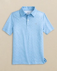 Boys Driver Skipping Jacks Printed Performance Polo