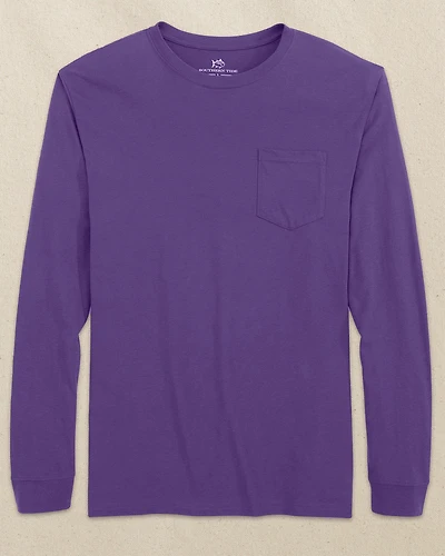Classic Long Sleeve Pocket T-Shirt - Regal Purple