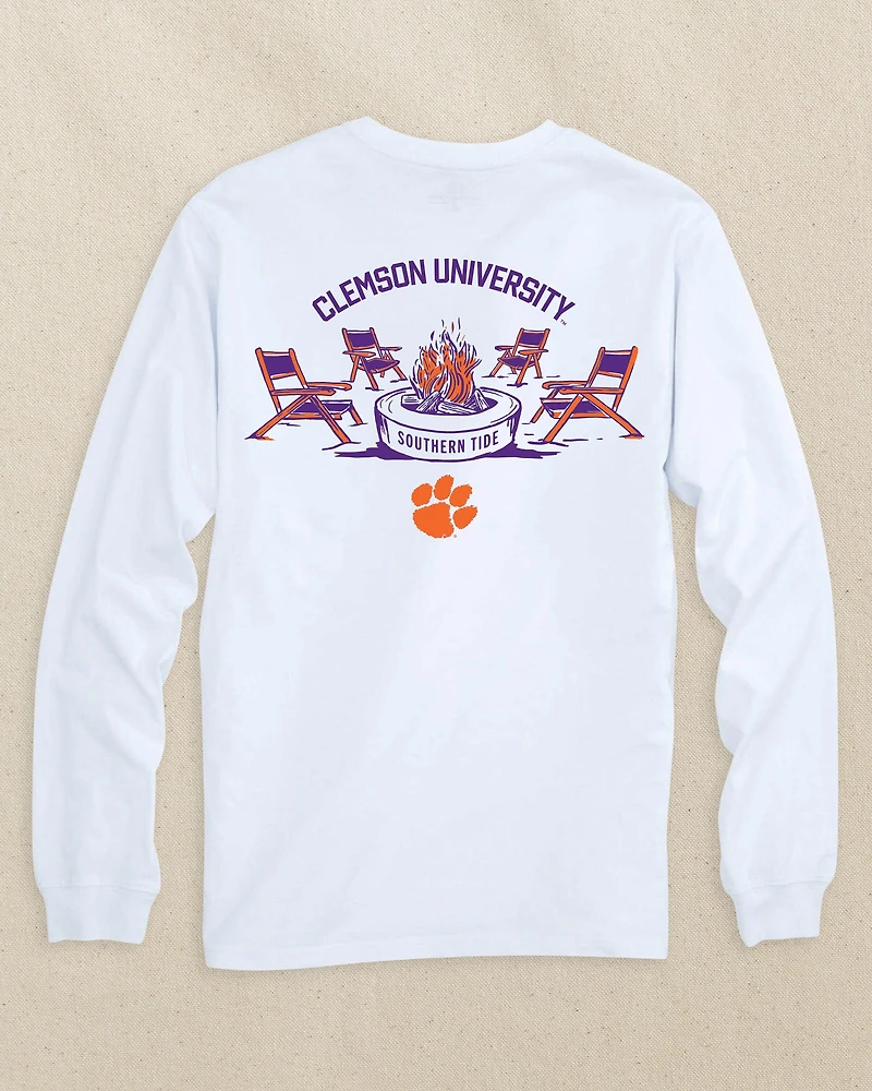 Clemson Tigers Gameday Bonfire Long Sleeve T-Shirt