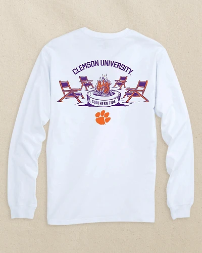 Clemson Tigers Gameday Bonfire Long Sleeve T-Shirt