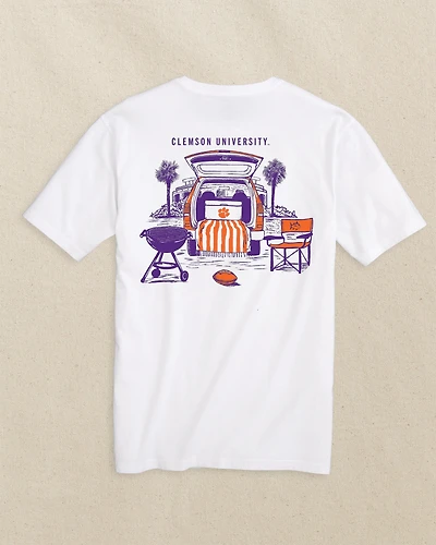 Clemson Tigers Stadium View Short Sleeve T-Shirt
