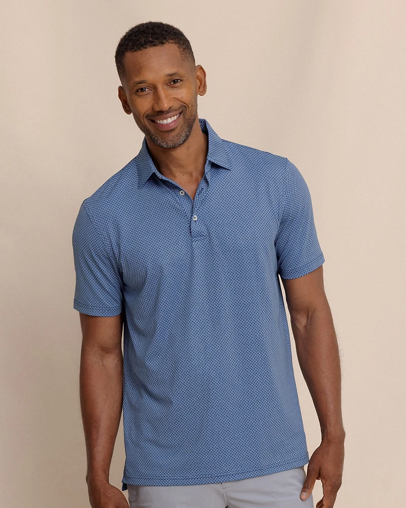 Driver Coastal Geo Printed Polo