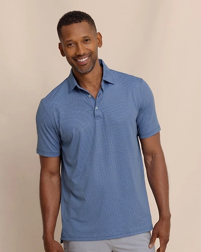 Driver Coastal Geo Printed Polo
