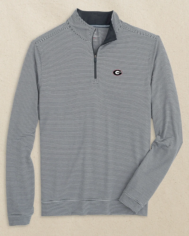 Georgia Bulldogs Oval G Cruiser Micro-Stripe Quarter Zip