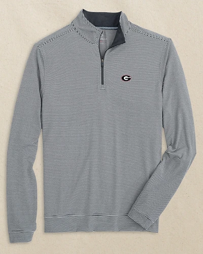 Georgia Bulldogs Oval G Cruiser Micro-Stripe Quarter Zip