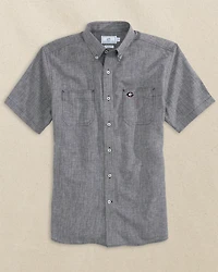 Georgia Bulldogs Oval G Short Sleeve Button Down Dock Shirt