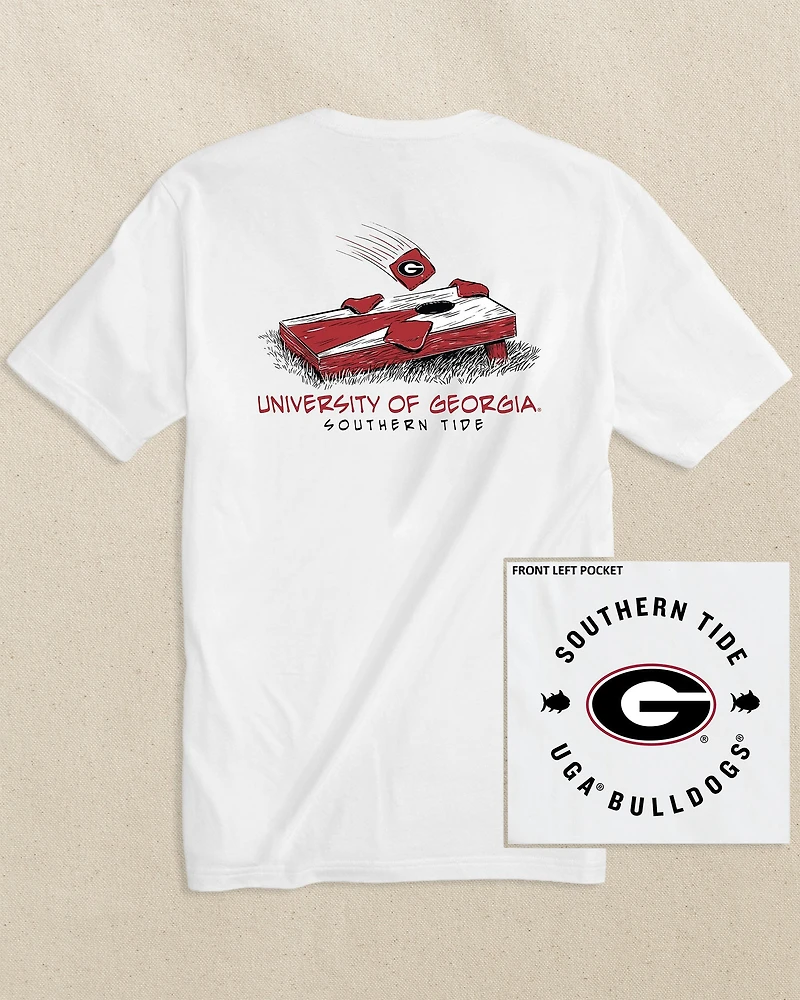 Georgia Bulldogs Oval G Cornhole T-Shirt