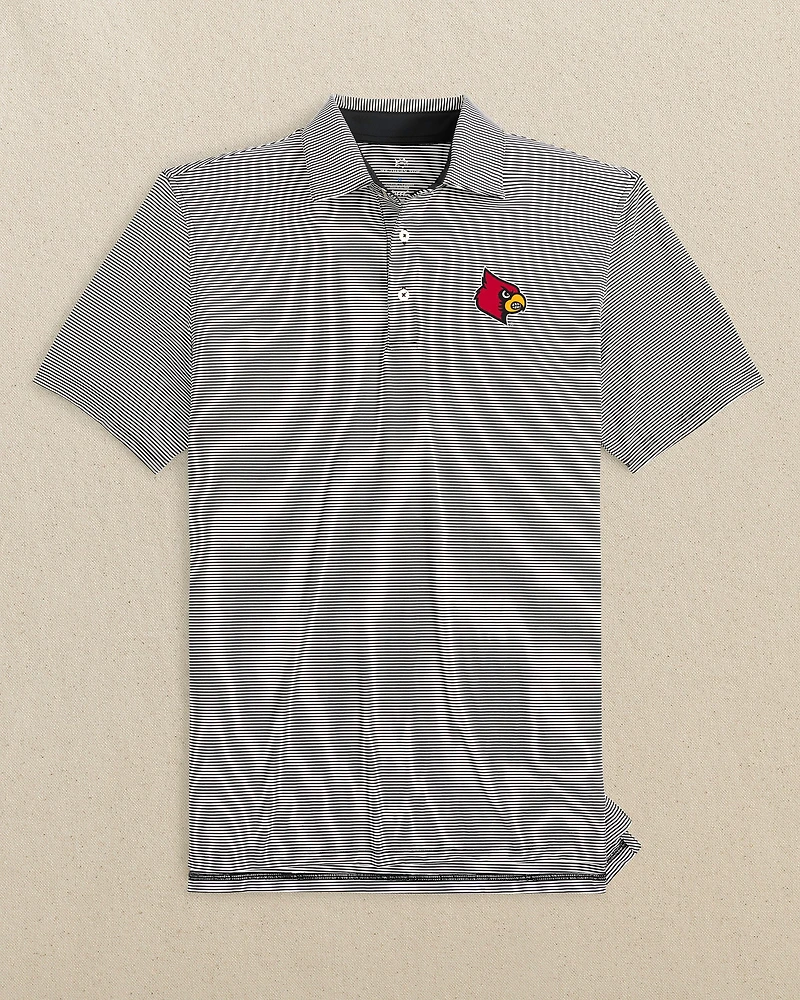 Louisville Cardinals brrr°®-eeze Meadowbrook Stripe Polo