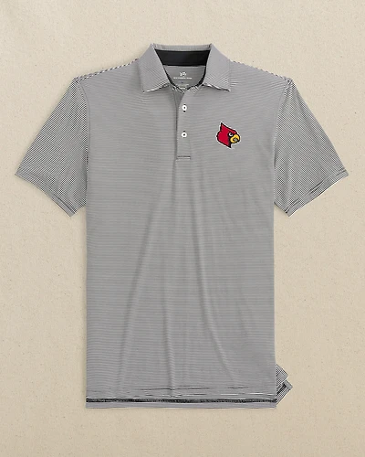 Louisville Cardinals brrr°®-eeze Meadowbrook Stripe Polo