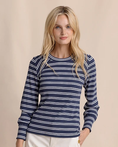 Molley Stripe Long Sleeve Rib Top
