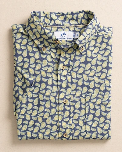 Oyster Roast Linen Rayon Short Sleeve Sport Shirt