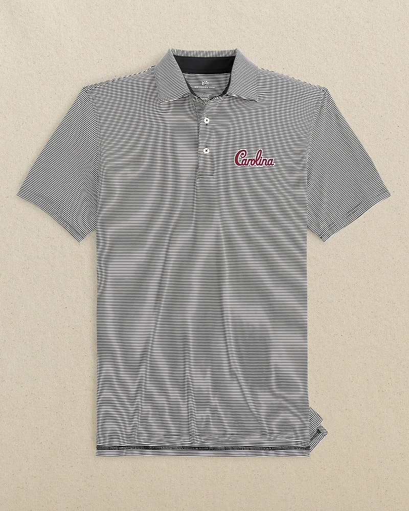 USC Gamecocks brrr°®-eeze Meadowbrook Stripe Polo - Carolina Script