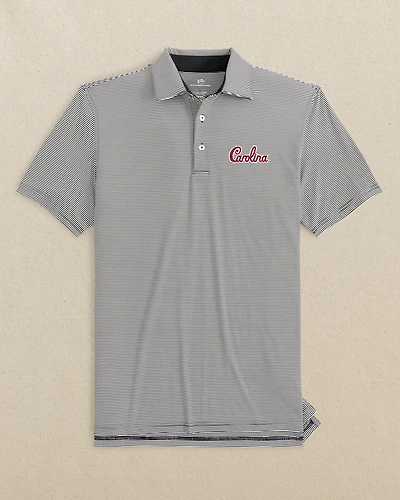 USC Gamecocks brrr°®-eeze Meadowbrook Stripe Polo - Carolina Script