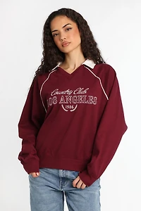 Sweatshirt rugby polo en molleton