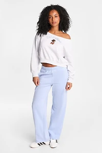 Sweatshirt à épaules dénudées